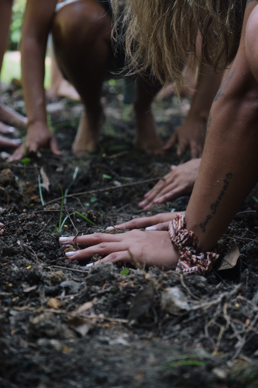 Grounding practice outdoors